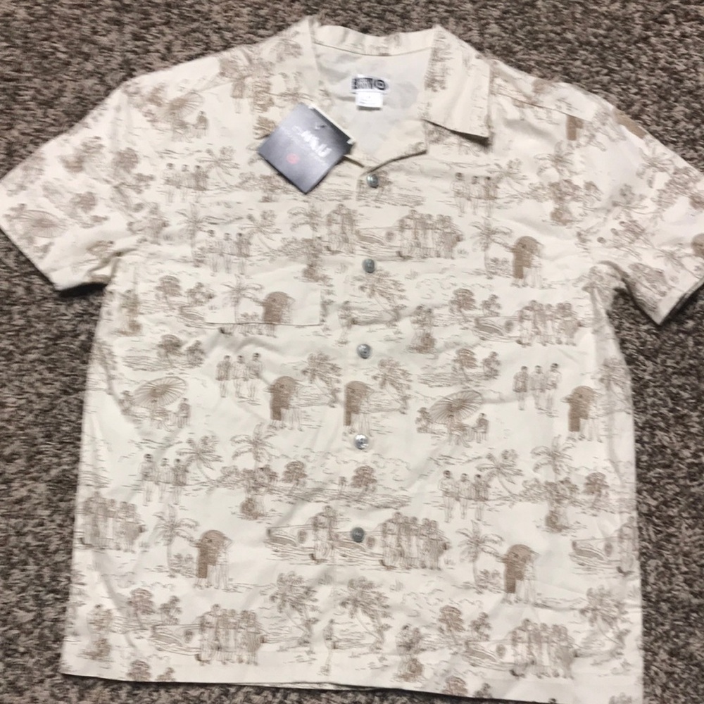 House of AAMA, unisex, black history month, size xs, button down shirt